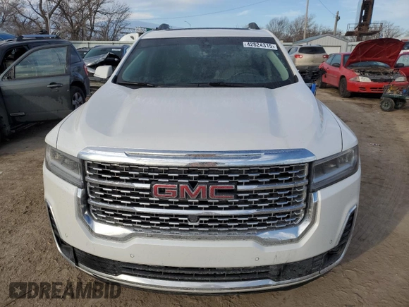 2022 GMC Acadia Denali with VIN 1GKKNXLS7NZ125794, listed as a Copart auction lot 42824315 with 45,468 mi miles and Salvage title. Bid and sale history available at DreamBid. Image 5.