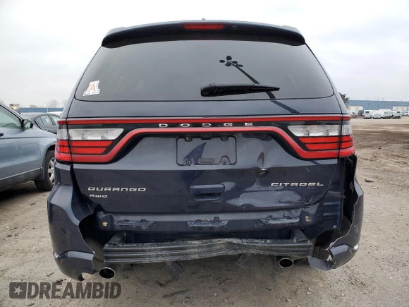 2017 Dodge Durango Citadel with VIN 1C4RDJEG8HC814558, listed as a Copart auction lot 83306564 with 103,361 mi miles and Clean Title. Bid and sale history available at carsss.com. Image 6.