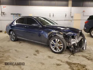 2021 Mercedes-Benz C 300 with VIN W1KWF8EB9MR642810, listed as a Copart auction lot 43569315 with 30,403 mi miles and Salvage title. Bid and sale history available at DreamBid. Image 4.