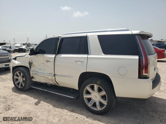 2015 Cadillac Escalade Platinum with VIN 1GYS3PKJXFR722444, listed as a Copart auction lot 64724304 with 0 mi miles and Salvage Title. Bid and sale history available at carsss.com. Image 2.