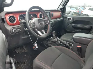2020 Jeep Wrangler Rubicon with VIN 1C4HJXCG9LW142723, listed as a Copart auction lot 43423865 with 48,711 mi miles and Salvage title. Bid and sale history available at DreamBid. Image 8.
