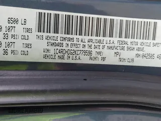 2019 Dodge Durango GT Plus with VIN 1C4RDHDG2KC779596, listed as a IAAI auction lot 42181855 with 149,072 mi miles and . Bid and sale history available at DreamBid. Image 9.