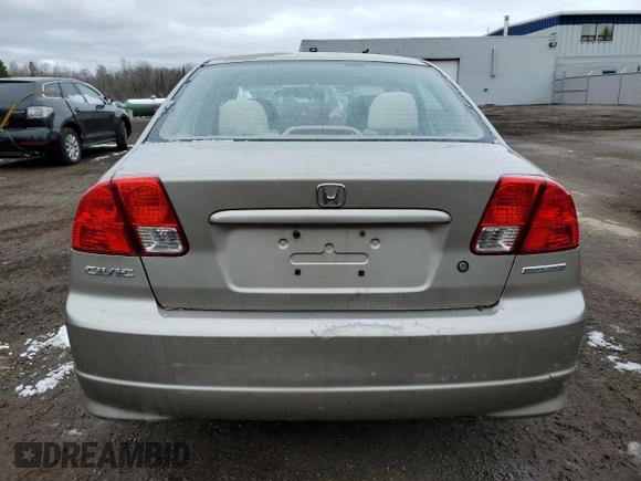 2005 Honda Civic VP with VIN 2HGES16345H018660, listed as a Copart auction lot 53133145 with 70,790 mi miles and Clean Title. Bid and sale history available at DreamBid. Image 6.