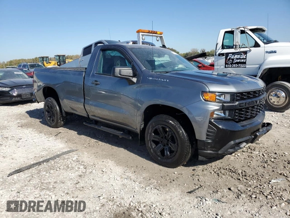 2021 Chevrolet Silverado 1500 Work Truck with VIN 3GCNWAEK8MG297413, listed as a Copart auction lot 73531254 with 33,053 mi miles and Salvage Title. Bid and sale history available at carsss.com. Image 4.