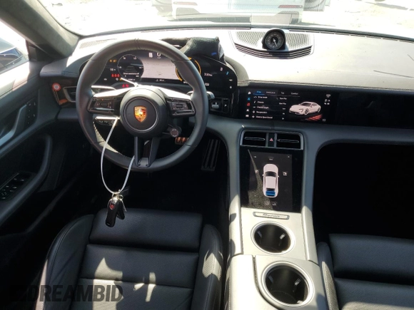 2022 Porsche Taycan GTS with VIN WP0AD2Y10NSA59887, listed as a Copart auction lot 51171094 with 9,406 mi miles and . Bid and sale history available at DreamBid. Image 8.