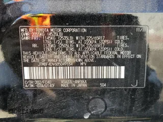 2011 Toyota RAV4 with VIN JTMBF4DV6B5049164, listed as a Copart auction lot 49222985 with 130,192 mi miles and Salvage Title. Bid and sale history available at DreamBid. Image 13.