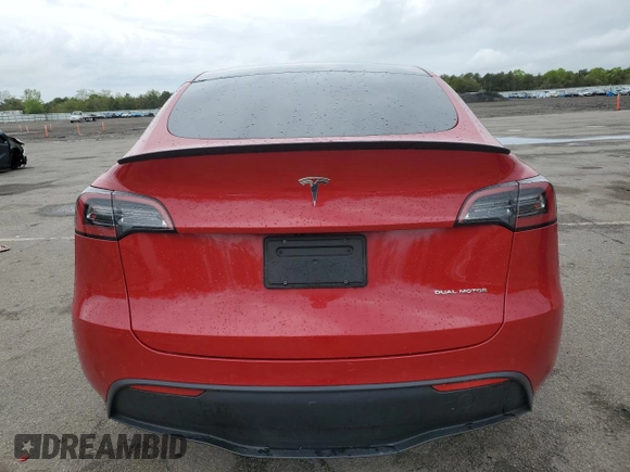 2022 Tesla Model Y Long Range z VIN 7SAYGDEE5NF388428, wystawiony jako Copart lot #56671385 z przebiegiem 17 250 mil mil oraz Szkody całkowita. Historia ofert i sprzedaży dostępna na DreamBid. Obrazek 6.