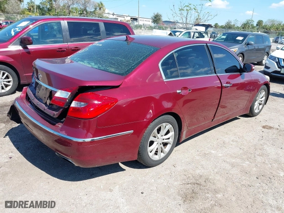 2012 Hyundai Genesis 3.8L with VIN KMHGC4DD4CU176486, listed as a IAAI auction lot 41674122 with 148,085 mi miles. Bid and sale history available at carsss.com. Image 4.