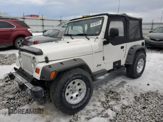 1999 Jeep Wrangler SE with VIN 1J4FY29P6XP452304, listed as a Copart auction lot 86702024 with 141,896 mi miles and Salvage Title. Bid and sale history available at carsss.com. Image 1.