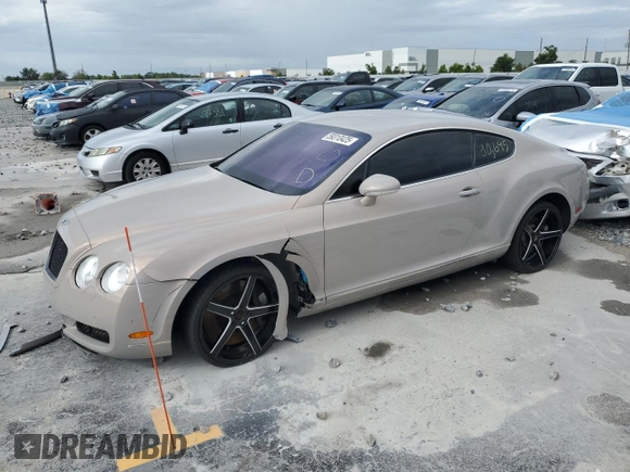 2005 Bentley Continental GT GT with VIN SCBCR63W55C025524, listed as a Copart auction lot 59310425 with 30,695 mi miles and Salvage title. Bid and sale history available at DreamBid. Image 1.