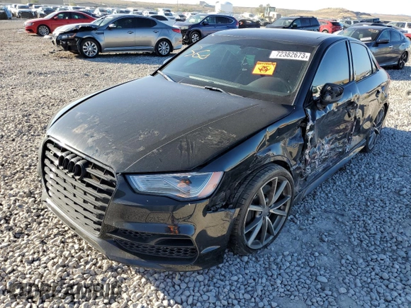 2016 Audi S3 Premium Plus with VIN WAUB1GFF5G1072288, listed as a Copart auction lot 72382673 with 0 mi miles. Bid and sale history available at carsss.com. Image 1.
