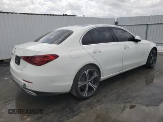 2025 Mercedes-Benz C 300 with VIN W1KAF4GB3SR249009, listed as a Copart auction lot 47948735 with 1,441 mi miles and Clean Title. Bid and sale history available at DreamBid. Image 3.