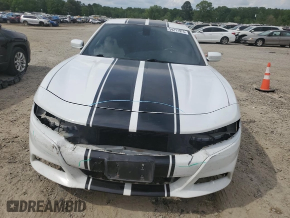 2015 Dodge Charger SXT with VIN 2C3CDXHGXFH865725, listed as a Copart auction lot 54217975 with 147,494 mi miles and Salvage Title. Bid and sale history available at DreamBid. Image 5.