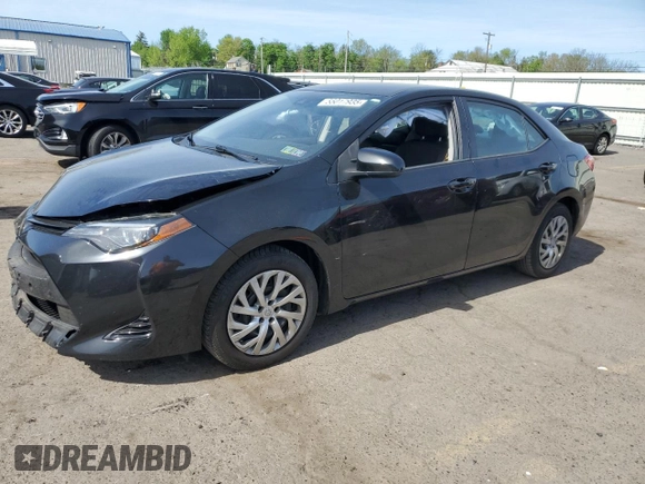 2019 Toyota Corolla L with VIN 2T1BURHEXKC141300, listed as a Copart auction lot 55017935 with 77,718 mi miles and Salvage Title. Bid and sale history available at DreamBid. Image 1.