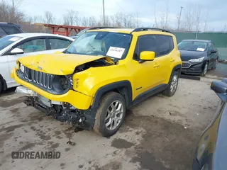 2016 Jeep Renegade Latitude with VIN ZACCJABT1GPE29482, listed as a IAAI auction lot 41694187 with Not Provided miles and . Bid and sale history available at carsss.com. Image 16.