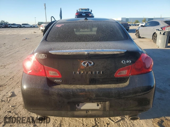 2015 Infiniti Q40 with VIN JN1CV6AR0FM651387, listed as a Copart auction lot 48626275 with 91,100 mi miles and Salvage Title. Bid and sale history available at carsss.com. Image 6.