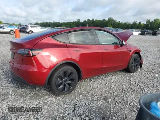 2024 Tesla Model Y with VIN 7SAYGDED2RA331985, listed as a Copart auction lot 60240705 with Not provided miles and Salvage title. Bid and sale history available at DreamBid. Image 3.