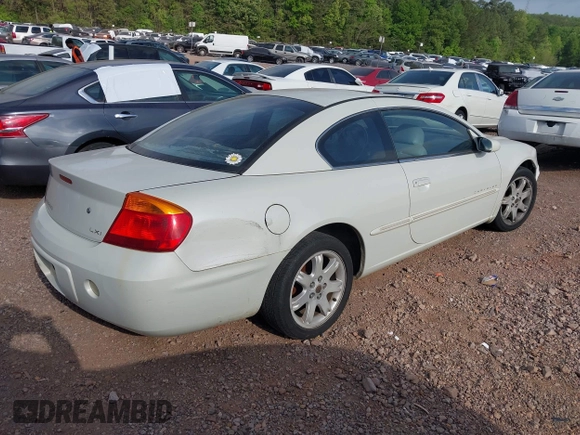 2001 Chrysler Sebring LXi with VIN 4C3AG52H51E090785, listed as a IAAI auction lot 42059068 with 164,009 mi miles and . Bid and sale history available at DreamBid. Image 4.