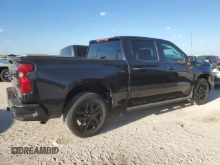 2022 Chevrolet Silverado 1500 Custom with VIN 1GCPABEK7NZ633597, listed as a Copart auction lot 77459134 with 31,487 mi miles and Salvage Title. Bid and sale history available at DreamBid. Image 3.