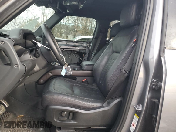 2020 Land Rover Defender X with VIN SALEXEEU0L2021510, listed as a Copart auction lot 41806055 with 58,647 mi miles and Salvage title. Bid and sale history available at DreamBid. Image 7.