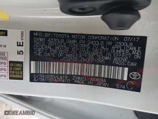 2017 Toyota Prius v Two with VIN JTDZN3EU0HJ071095, listed as a IAAI auction lot 41567524 with 46,892 mi miles. Bid and sale history available at carsss.com. Image 9.
