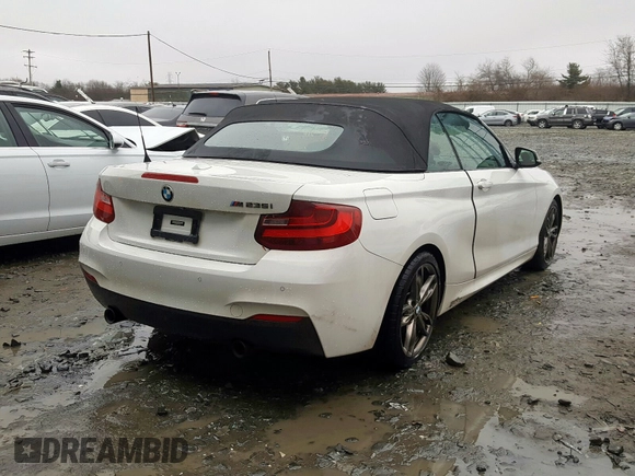 2015 BMW 2 Series M235i with VIN WBA1M1C57FVZ99313, listed as a Copart auction lot 31220780 with 34,911 mi miles and . Bid and sale history available at carsss.com. Image 4.