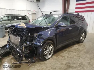 2017 Hyundai Santa Fe Limited Ultimate with VIN KM8SRDHF4HU242191, listed as a Copart auction lot 49065985 with 124,505 mi miles and Salvage Title. Bid and sale history available at carsss.com. Image 1.