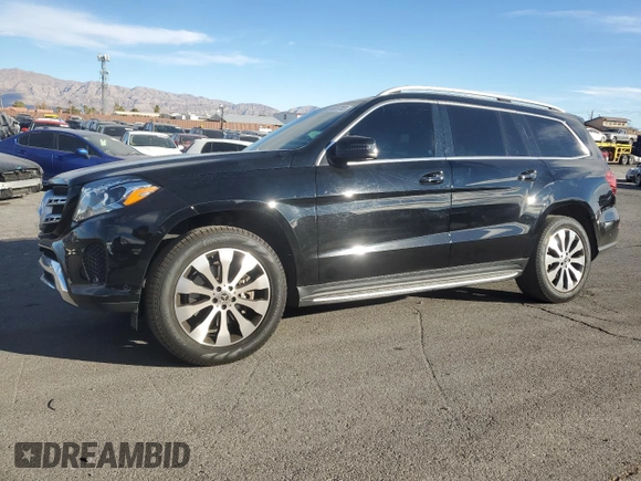 2018 Mercedes-Benz GLS 450 z VIN 4JGDF6EE1JB125310, wystawiony jako Copart lot #87631765 z przebiegiem 143 399 mil mil oraz Szkoda całkowita • Salvage title. Historia ofert i sprzedaży dostępna na DreamBid. Obrazek 1.
