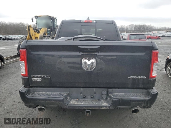 2020 Ram 1500 Big Horn with VIN 1C6SRFFM6LN224688, listed as a Copart auction lot 44040874 with 75,698 mi miles and Salvage Title. Bid and sale history available at carsss.com. Image 6.