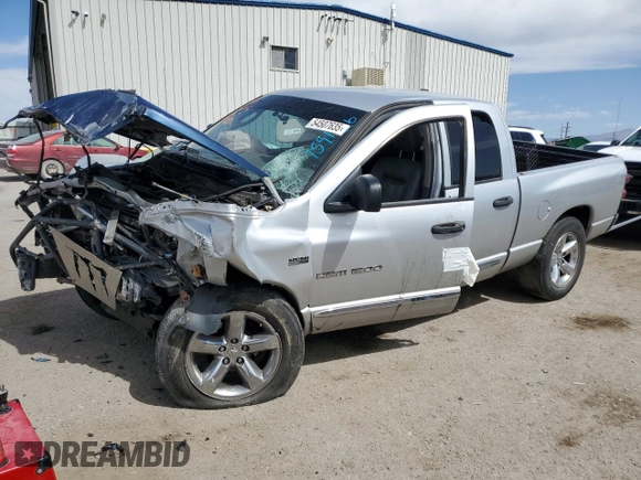 2007 Dodge 1500 SLT с VIN 1D7HU18277S159136, выставлен на аукционе Copart как лот 54507635 с пробегом Не указан миль и Списание • Salvage title. История ставок и продаж доступна на DreamBid. Изображение 1.