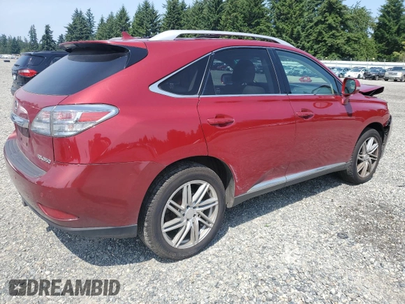 2011 Lexus RX 350 with VIN JTJBK1BA2B2015876, listed as a Copart auction lot 62116415 with 117,159 mi miles and Salvage title. Bid and sale history available at DreamBid. Image 3.
