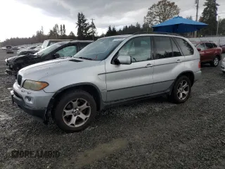 2004 BMW X5 3.0i with VIN 5UXFA13544LU27883, listed as a Copart auction lot 77273134 with 268,908 mi miles and Salvage Title. Bid and sale history available at carsss.com. Image 1.