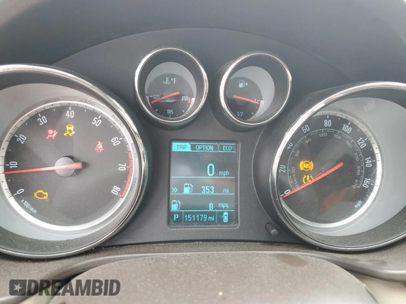 2013 Buick Regal Turbo Premium 1 with VIN 2G4GS5EV6D9237321, listed as a Copart auction lot 72855164 with 151,179 mi miles and Salvage Title. Bid and sale history available at DreamBid. Image 9.