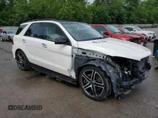 2018 Mercedes-Benz GLE 43 AMG with VIN 4JGDA6EB6JB036756, listed as a Copart auction lot 60999365 with 48,314 mi miles and Salvage title. Bid and sale history available at DreamBid. Image 4.