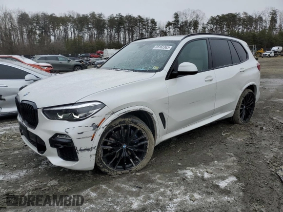 2021 BMW X5 xDrive40i with VIN 5UXCR6C07M9G86493, listed as a Copart auction lot 88162365 with 24,503 mi miles and Salvage Title. Bid and sale history available at carsss.com. Image 1.