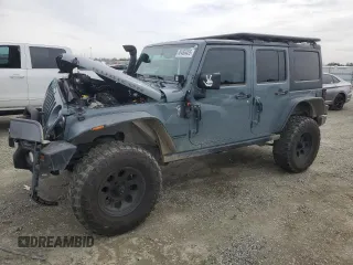 2015 Jeep Wrangler Unlimited Rubicon with VIN 1C4BJWFG7FL674201, listed as a Copart auction lot 49466455 with 0 mi miles and Salvage Title. Bid and sale history available at carsss.com. Image 1.