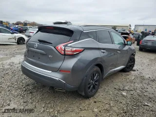2017 Nissan Murano SL with VIN 5N1AZ2MG3HN202077, listed as a Copart auction lot 84250404 with 109,970 mi miles and Salvage Title. Bid and sale history available at carsss.com. Image 3.