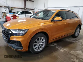 2019 Audi Q8 Prestige z VIN WA1FVAF12KD026669, wystawiony jako Copart lot #59744465 z przebiegiem 174 540 mil mil oraz Szkoda całkowita • Salvage title. Historia ofert i sprzedaży dostępna na DreamBid. Obrazek 1.
