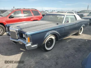 1971 Lincoln Continental with VIN 1Y89A822627, listed as a Copart auction lot 75398604 with 71,553 mi miles and Salvage Title. Bid and sale history available at DreamBid. Image 1.