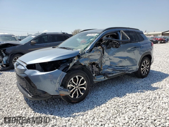 2023 Toyota Corolla Cross Hybrid S with VIN 7MUFBABG2PV008375, listed as a Copart auction lot 50163755 with Not provided miles and Salvage title. Bid and sale history available at DreamBid. Image 1.