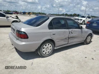 1998 Honda Civic DX with VIN 2HGEJ6626WH597949, listed as a Copart auction lot 71172154 with 158,081 mi miles and Salvage Title. Bid and sale history available at carsss.com. Image 3.