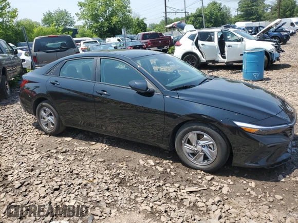 2025 Hyundai Elantra SE with VIN KMHLL4DG0SU931768, listed as a Copart auction lot 60353885 with 1,319 mi miles and Salvage title. Bid and sale history available at DreamBid. Image 4.