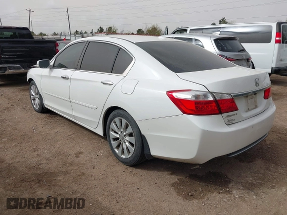 2014 Honda Accord EX-L with VIN 1HGCR2F86EA163363, listed as a IAAI auction lot 41825571 with 66,569 mi miles and . Bid and sale history available at carsss.com. Image 3.