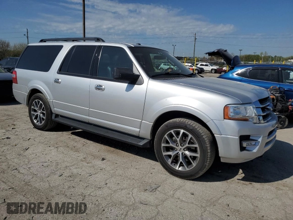 2016 Ford Expedition Max XLT with VIN 1FMJK1JT7GEF28916, listed as a Copart auction lot 54512765 with 124,957 mi miles and Salvage title. Bid and sale history available at DreamBid. Image 4.