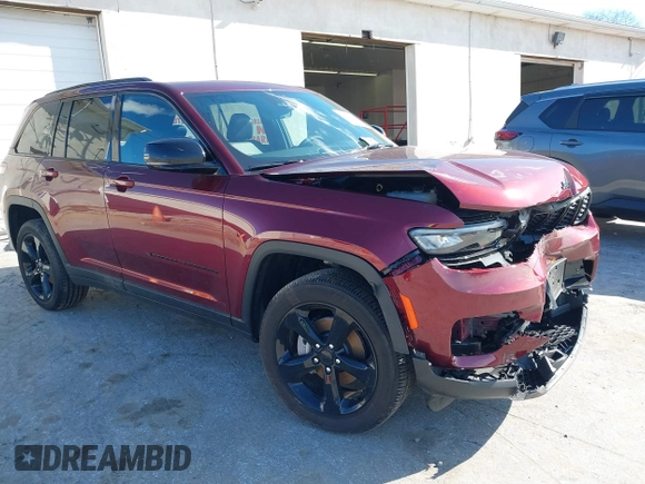2025 Jeep Grand Cherokee Laredo with VIN 1C4RJHAG9SC287175, listed as a IAAI auction lot 41856266 with 2,495 mi miles and . Bid and sale history available at DreamBid. Image 1.