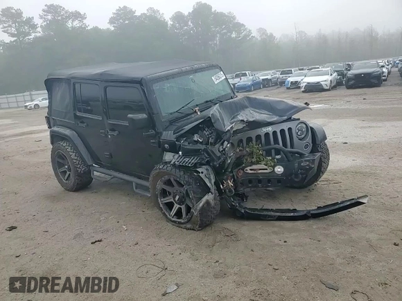 2015 Jeep Wrangler Unlimited Freedom with VIN 1C4BJWDG6FL568583, listed as a Copart auction lot 54266315 with Not provided miles and Salvage title. Bid and sale history available at DreamBid. Image 14.