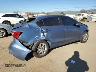 2016 Kia Rio LX with VIN KNADM4A30G6604268, listed as a Copart auction lot 42232105 with 152,872 mi miles and Salvage Title. Bid and sale history available at carsss.com. Image 3.