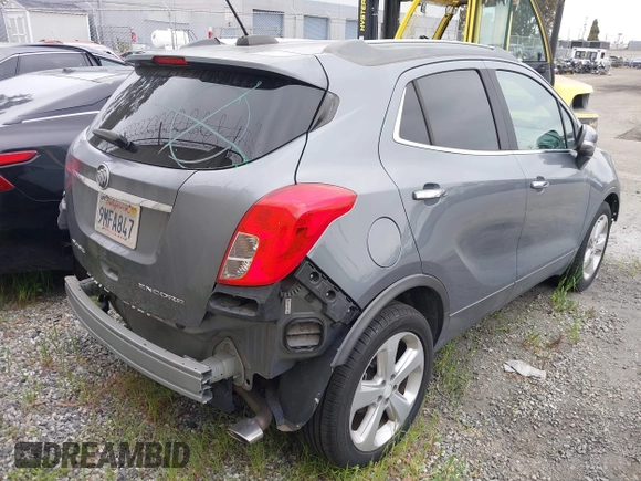 2015 Buick Encore with VIN KL4CJASB3FB168155, listed as a IAAI auction lot 41861563 with 57,574 mi miles. Bid and sale history available at carsss.com. Image 4.