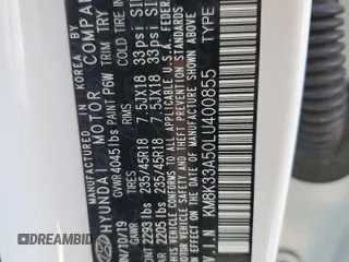 2020 Hyundai Kona Limited with VIN KM8K33A50LU400855, listed as a Copart auction lot 50623245 with 51,058 mi miles and Salvage Title. Bid and sale history available at carsss.com. Image 13.