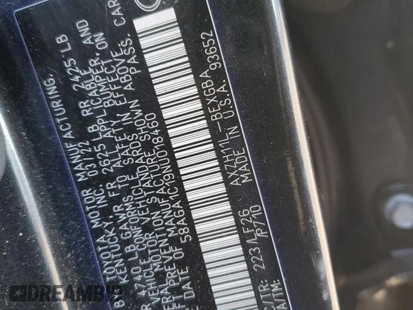 2022 Lexus ES 300h F Sport with VIN 58AGA1C19NU018460, listed as a Copart auction lot 88367985 with 26,807 mi miles and Salvage title. Bid and sale history available at DreamBid. Image 15.